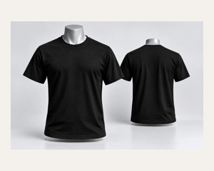 Polera manga corta negra